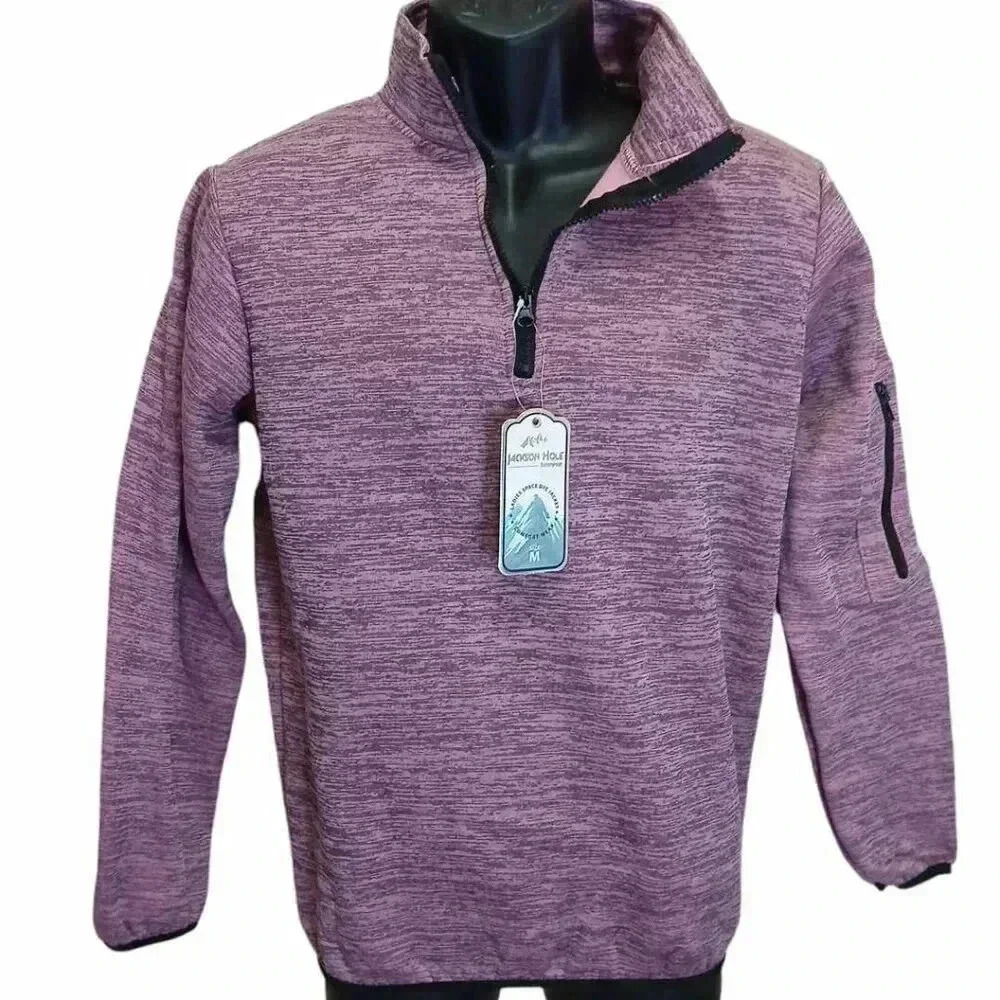 NWT Jackson Hole Outerar 1/4 Zip Space Dye Sherpa Lined Jacket Size M Comfort